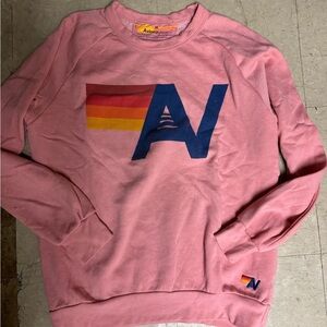 Aviator nation pink pullover size medium - worn 1x